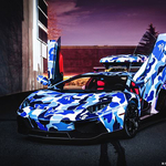 Egy Lamborghini Aventador kékben terepszínű?