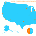 23 város termeli meg az amerikai GDP felét