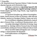 Nemzeti Bűnszövetkezetet emlegetve vágott vissza a Képző kancellárjának a neves filozófus, amikor az erkölcsi bizonyítványát kérték