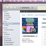 Nyan Cat zenei album az iTunes Store-ban