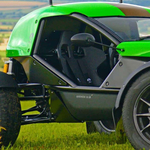 Biokompozit-karosszériás kis sárdagasztó az Ariel E-Nomad élményautó