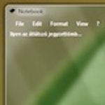 Átlátszó jegyzettömb Windows 7-re és Vistára 