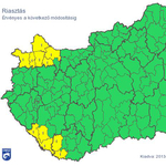 Riasztást adtak ki több térségre - térkép