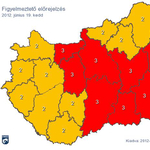 Piros figyelmeztetést adtak ki holnapra kilenc megyére 