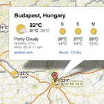 Nézze meg az időjárás-jelentést a Google Mapsen!