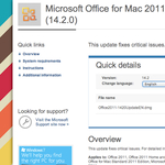 Letiltotta a Microsoft az Office 2011 SP2 javítócsomag automatikus frissítését