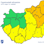 Térkép: Özönvízszerű eső miatt adtak ki riasztást