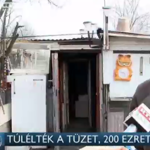 RTL: Bírságot szabtak ki egy a bódétüzet túlélt hajléktalan párra