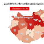 Hárommal nőtt az aktív koronavírus-fertőzöttek száma, senki nem halt meg hétfőn