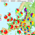 Egy térképen Európa genetikai összetétele