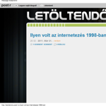 Milyen volt az internetezés 1998-ban?