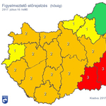 Fokozódik a hőség: két megyében is a legmagasabb fokúra emelték a figyelmeztetést