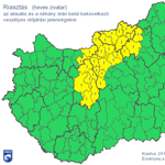 Riasztást adtak ki több járásra az érkező vihar miatt – térkép