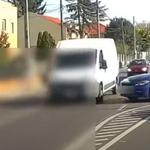 Videón, ahogy egy BMW lassítás nélkül furgonba hajt Budapesten