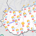 Felhős lesz az idő kedden, néhol záporral, zivatarral