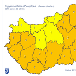 Durva lesz a holnapi időjárás: narancs riasztás 14 megyére