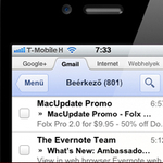 Kérészéletű Gmail alkalmazás az App Store-ban