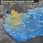 Havazás és fogvacogtató hideg érkezik szombaton - térkép