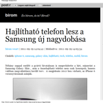 Az iPhone 6 ellen küldené a Samsung a hajlítható telefont