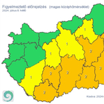 Zivatar, felhőszakadás, meleg – mindenre figyelmeztetést adtak ki