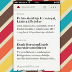 Már letölthető a Readability iPhone-ra és iPadre!