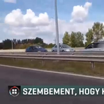 Videó: Forgalommal szembehajtva próbálta elkerülni a dugót egy autós az M5-ösön