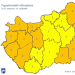 Figyelmeztetést adtak ki az egész országra