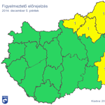 Térkép: Figyelmeztetést adtak ki 4 megyére, de 10 fok is lehet ma