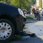 Nem úszta meg necces kereszteződést  a motoros - fotóval