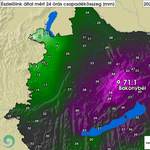 Bakonybélben tegnap annyi eső esett, mint amennyi máskor egy hónap alatt szokott