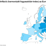 7,4 százalékra csökkent az infláció Németországban, itthon még 25 felett van