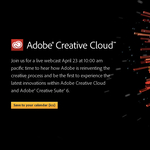 Jövő héten érkezik az Adobe CS6 és a Creative Cloud! Íme a link az élő online bemutatóhoz! [videó]