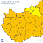 Térkép: Holnapra is extrém időjárás miatt adtak ki narancs figyelmeztetést