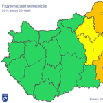 Térkép: narancs riasztást adtak ki, leszakadhat az ég