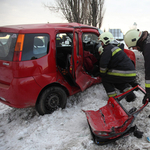 Teherautónak csattant egy kocsi Zalában