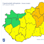 Durva zivatarok jöhetnek, narancs riasztás van érvényben