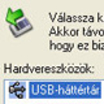 Windows XP: USB eszköz eltávolítása ikon nélkül