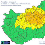 Több megyére másodfokú figyelmeztetést adtak ki az ónos eső miatt