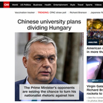 Orbán, a Fudan-ügy és a magyar ellenzék a CNN címlapján