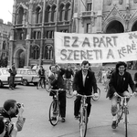 Bicikliző Orbán, csüggedt szépségkirálynő, Nagy Imre és Kádár – Szalay Zoltán fotói Parti Nagy soraival