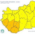 Az egész országra figyelmeztetést adtak ki zivatarok miatt