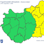 Figyelmeztetést adtak ki majdnem a fél országra - térkép