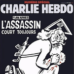 Kalasnyikovos Istennel emlékezik a Charlie Hebdo - címlapfotó