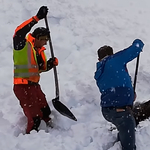 Betemetett zergét ástak ki a hóból osztrák vasutasok – videó