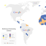 Világtérképen az országonként legnépszerűbb weboldalak