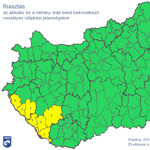 Riasztást adtak ki az ónos eső miatt - térkép