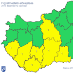 7 megyére figyelmeztetést adtak ki - térkép