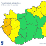 Narancs figyelmeztetést adtak ki holnapra – térkép