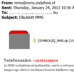 Ne nyissa meg, vírusos a Vodafone-tól származó e-mail