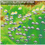 Térkép: megérkezett a hóesés